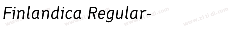 Finlandica Regular字体转换